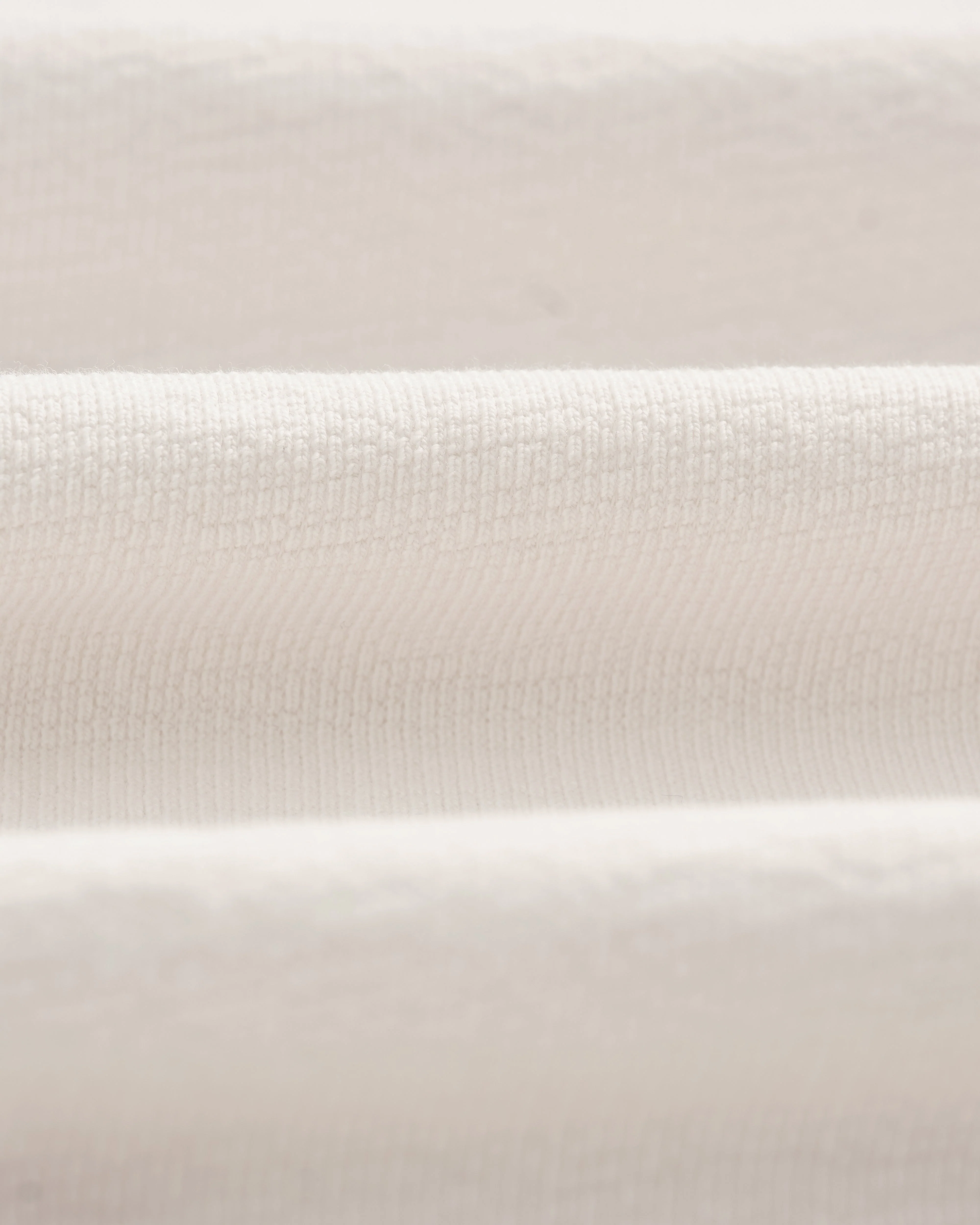 Dean - Ecru Textured Organic Cotton T-Shirt - Image 9